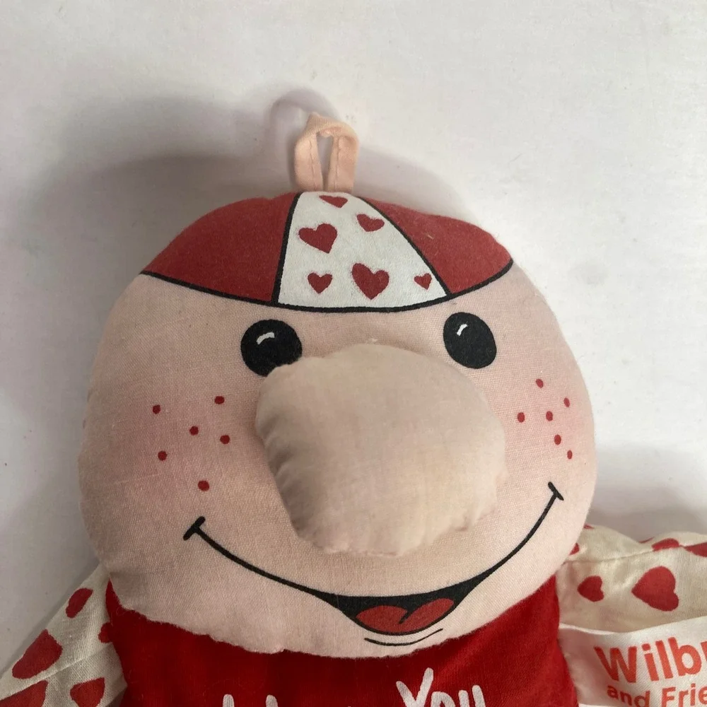 Wilbur and Friends Valentine Plush Doll‎ I Love You Sooo Much Red White 9